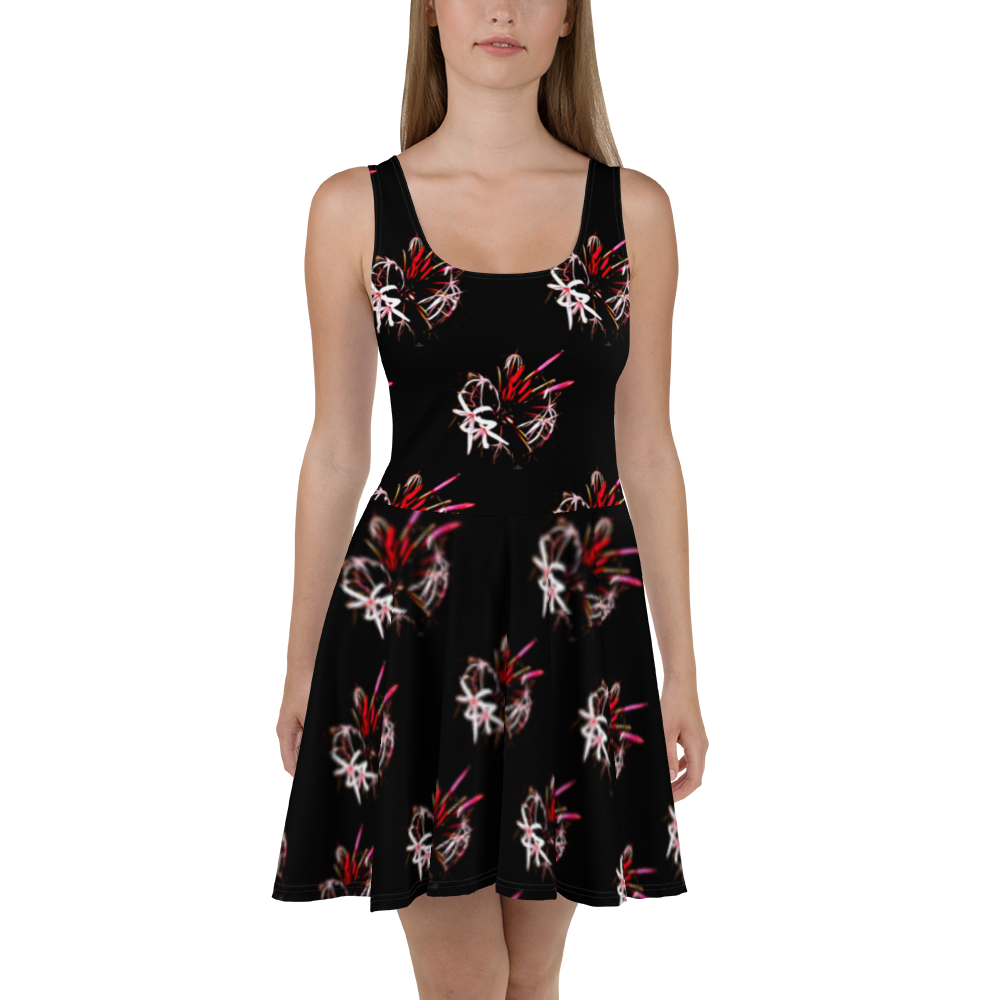 "Burgundy Floral" dress