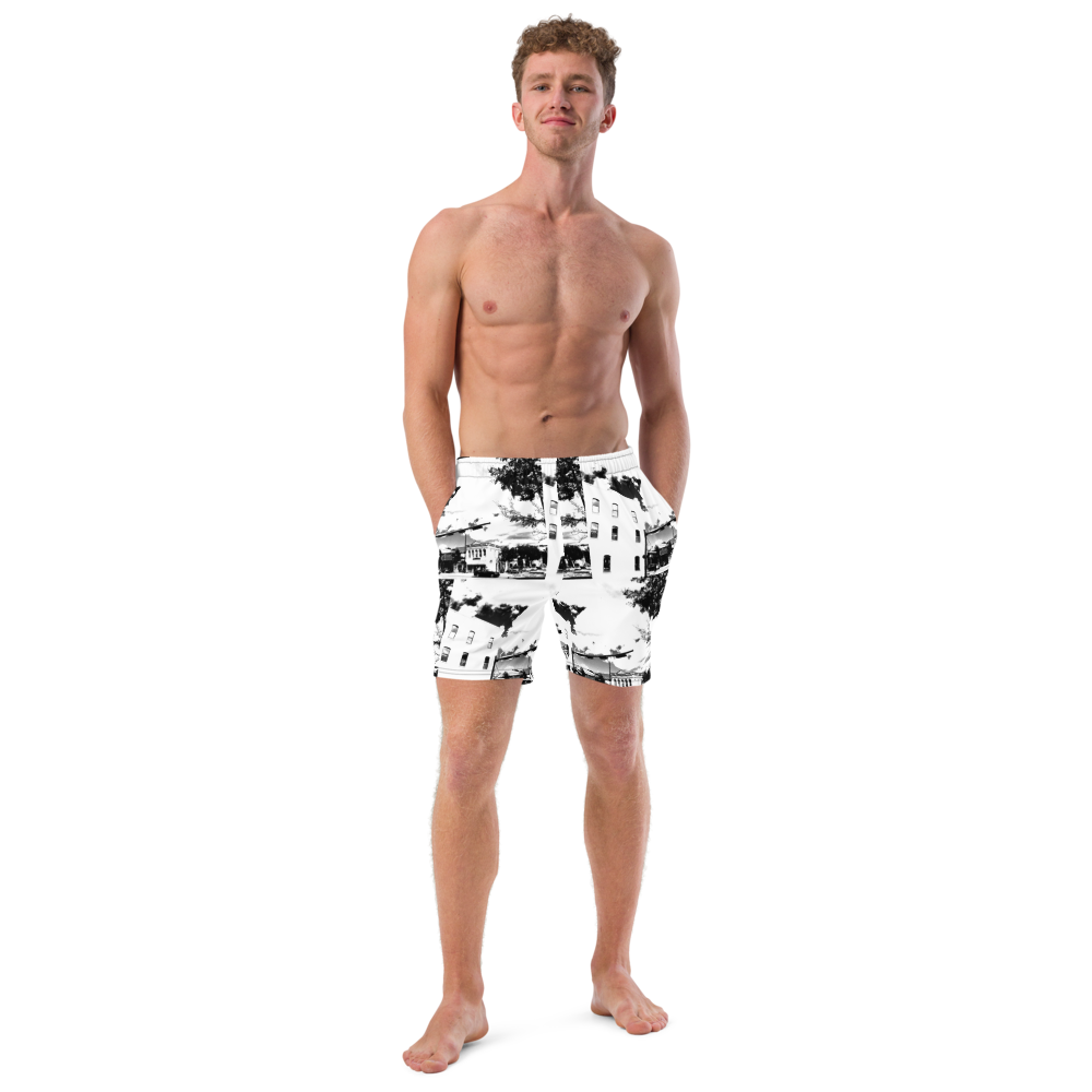 The Downtowner" Men's swim trunks