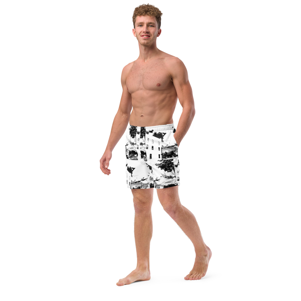 The Downtowner" Men's swim trunks