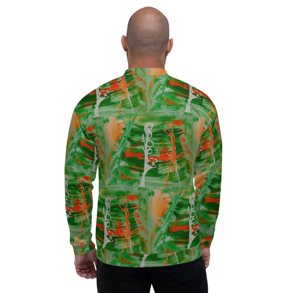 "Orange/green" Bomber Jacket
