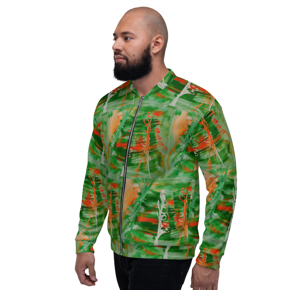 "Orange/green" Bomber Jacket
