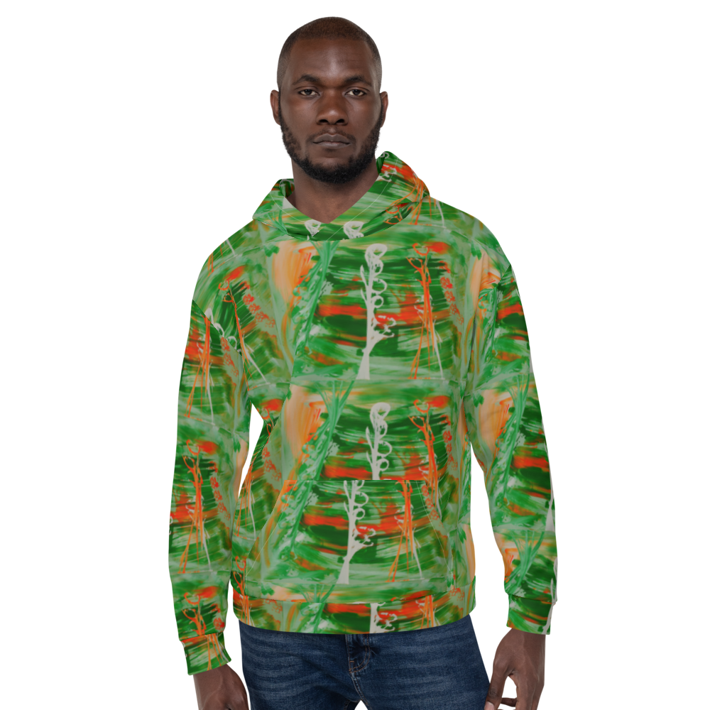 Men's "Orange/Green"  Hoodie