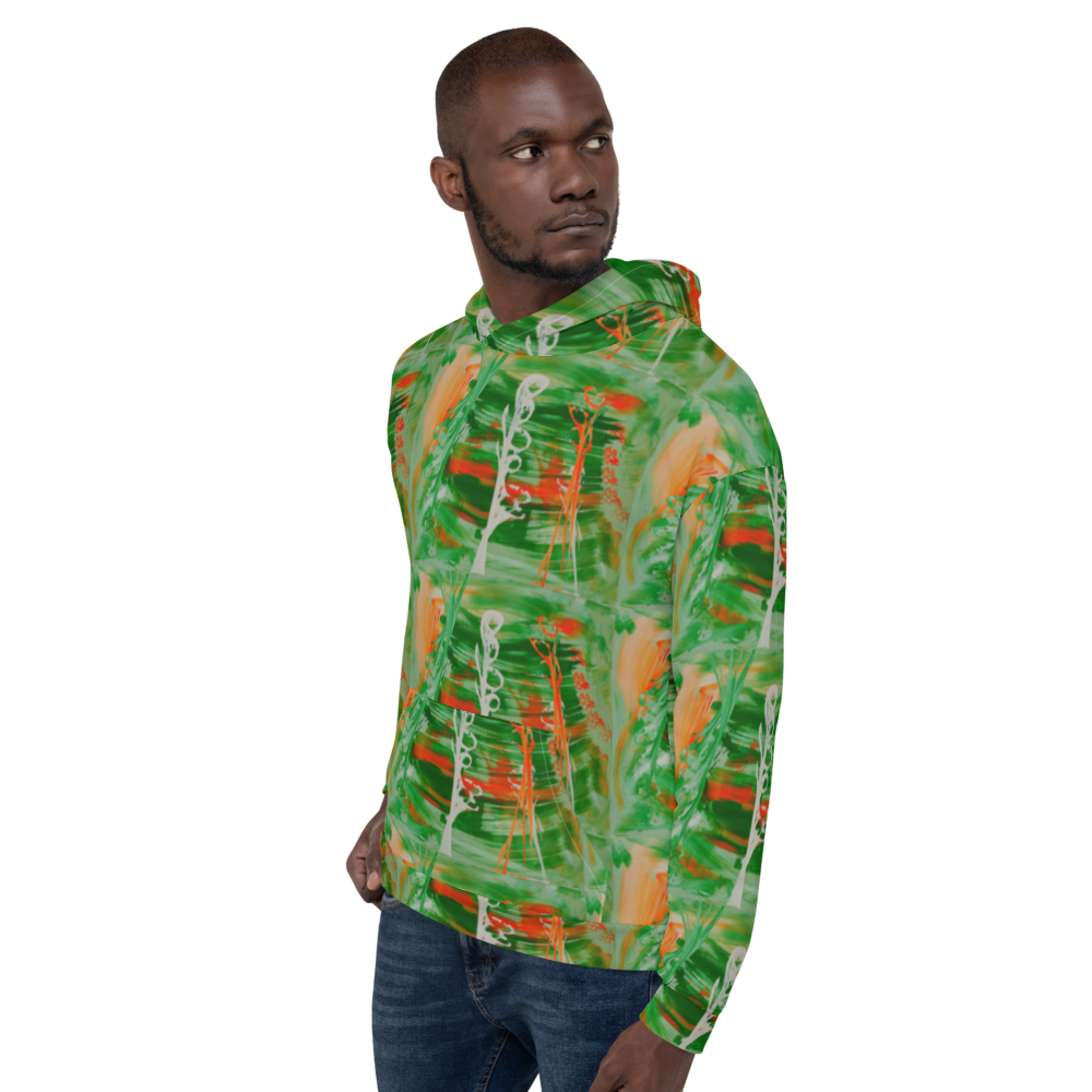 Men's "Orange/Green"  Hoodie