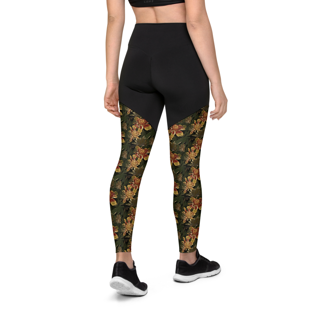 "Cool Rose", Sports Leggings