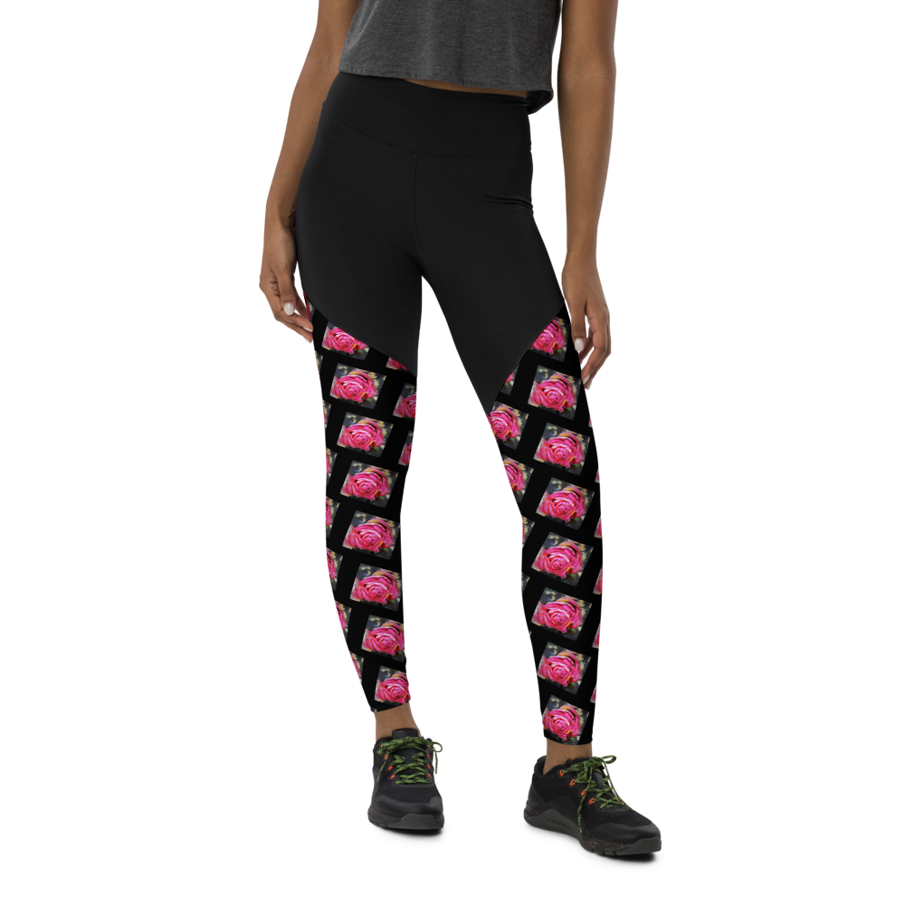 Pinkling Flower Sports Leggings