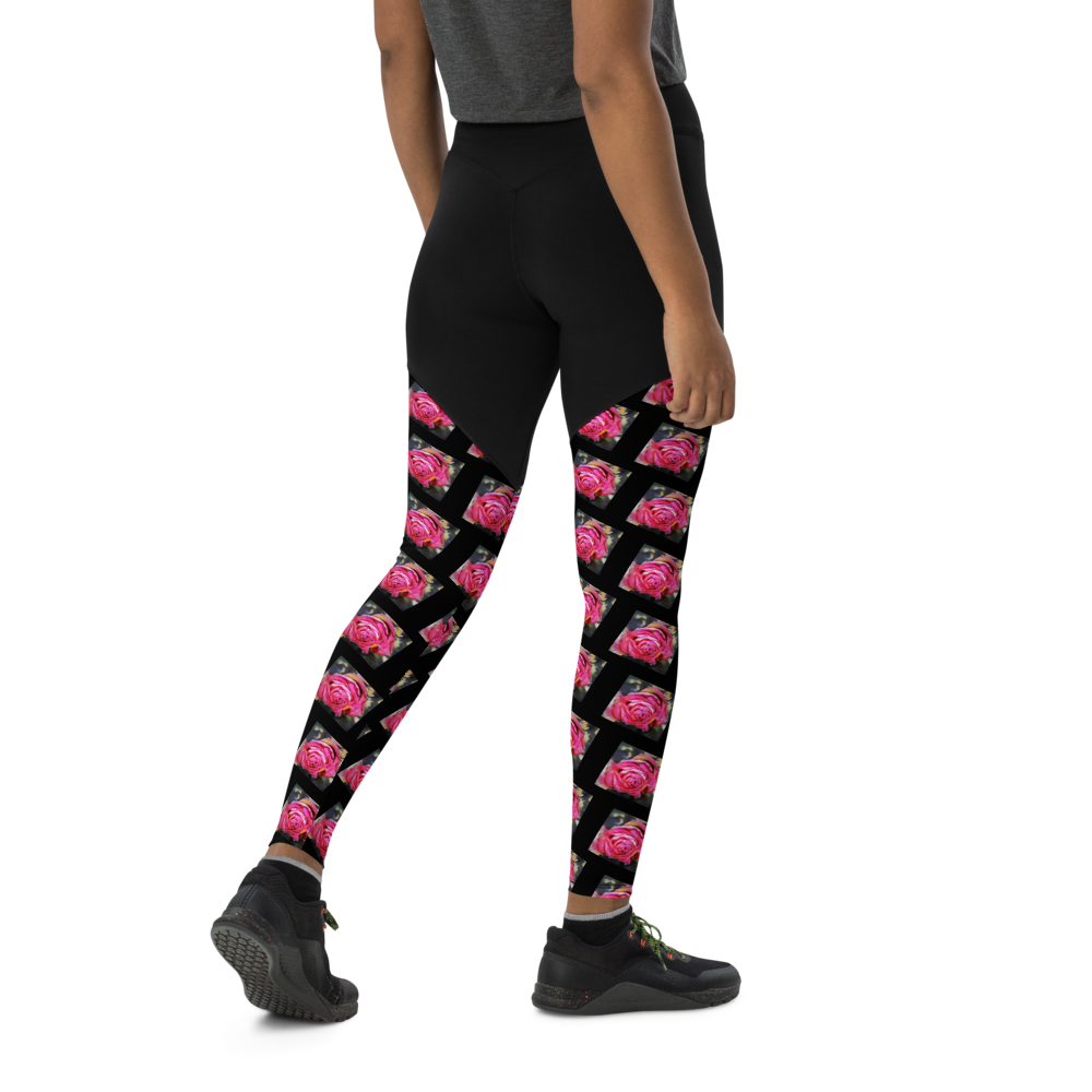 Pinkling Flower Sports Leggings
