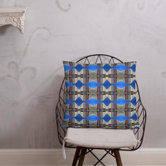 The "Blue  Ella" Designer Pillow