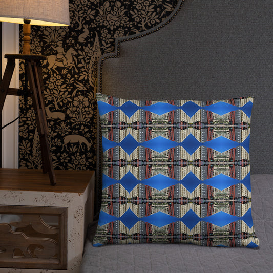 The "Blue  Ella" Designer Pillow