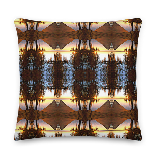 "Sunny horizon" Premium Pillow