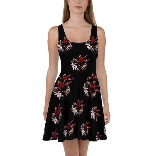 "Burgundy Floral" dress