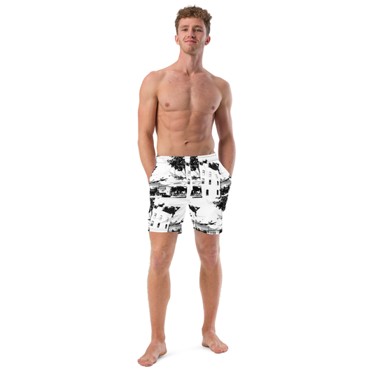 The Downtowner" Men's swim trunks