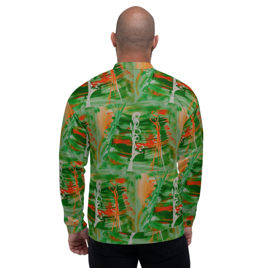 "Orange/green" Bomber Jacket