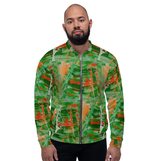 "Orange/green" Bomber Jacket