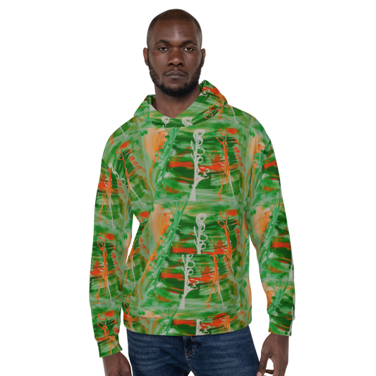 Men's "Orange/Green"  Hoodie