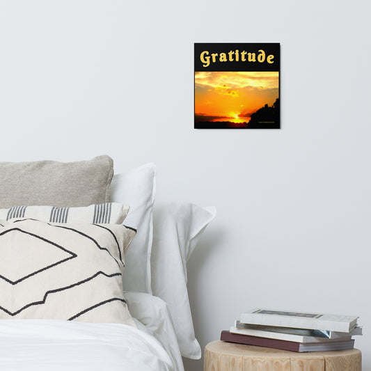 "Gratitude" Metal prints