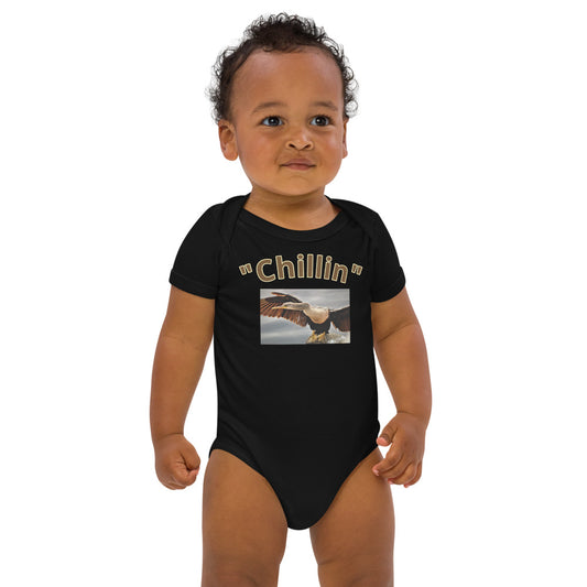 "Chillin" Organic cotton baby bodysuit