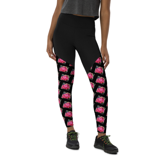 Pinkling Flower Sports Leggings